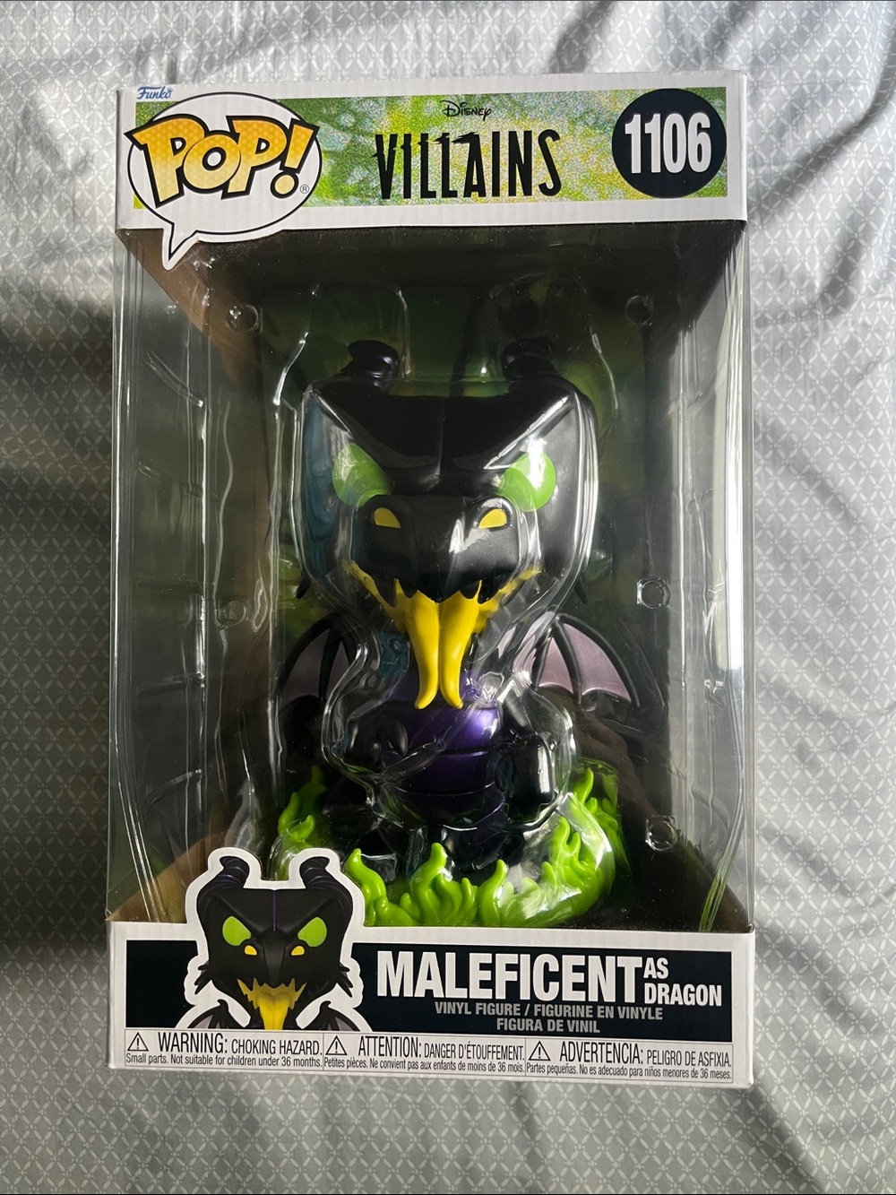 Funko Pop Jumbo Disney Villains  10” Maleficent as Dragon